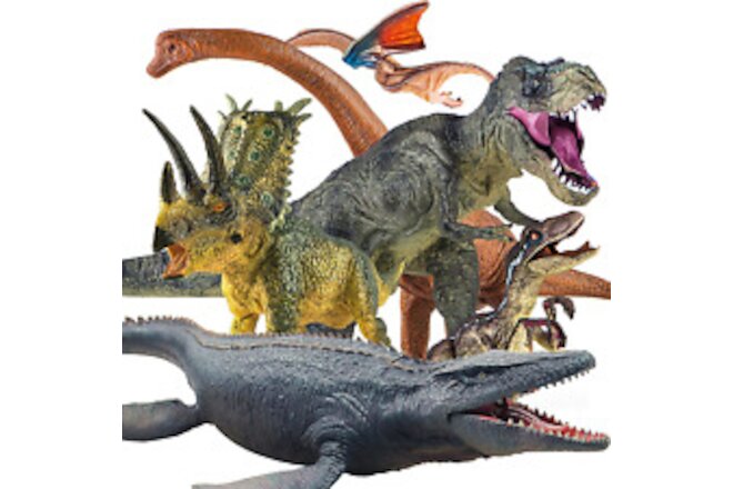 Lavesom 6PCS Jumbo Dinosaur Toy Set, Realistic Dinosaur Toys for Kids - Large 3