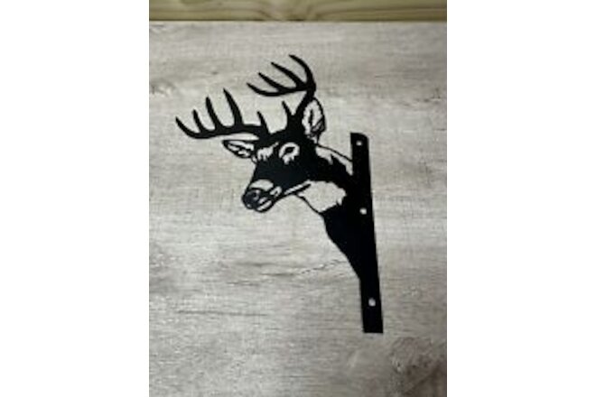 Deer Buck Metal Art Cut Out 5" x 4" Crafts Sign Decor Aluminum Outdoors Hunting