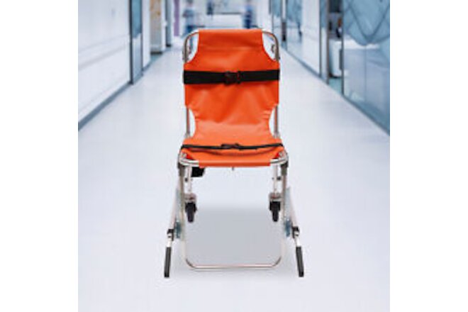 EMS Stair Chair Medical Emergency Evacuation 2 wheel Lifting Climbing Wheelchair