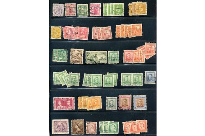 New Zealand Stamp Collection Lot of 205