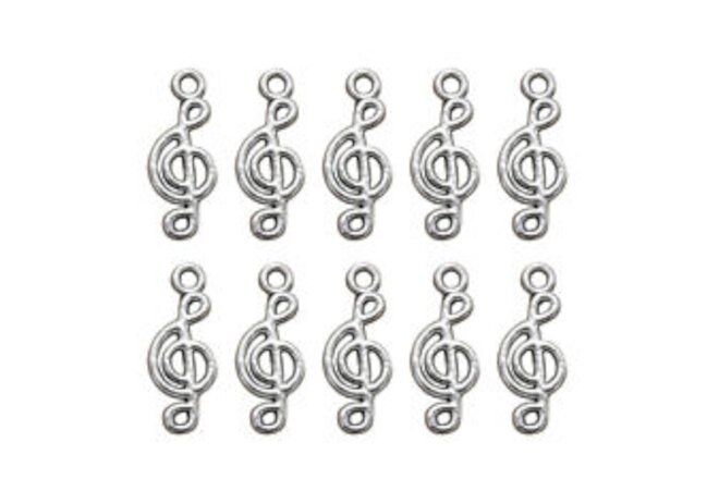 100PCS Vintage Alloy Musical Note Charms Pendants DIY Jewelry Making Accessory