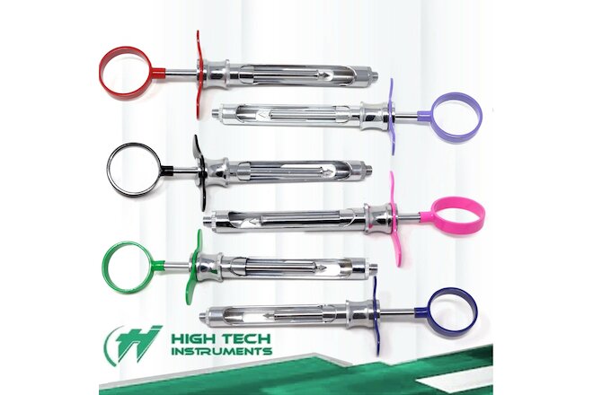6 Premium Dental Anesthetic Syringe Self-Aspirating 1.8CC-Dental Instruments-A++