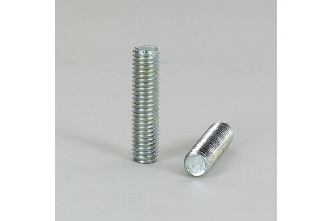 Set Of 2 - 1" Long 1/4-27 Threaded Steel Studs For Lamp Finials NEW 4271G
