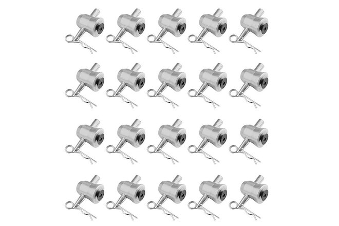 20Pcs Half Conical Coupler with Clips Pins for Stage Truss Fits F31 F32 F33 F34