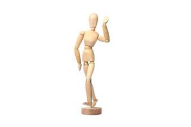 8 Inch Artists Wooden Manikin Flexible Body Joints Human Figure Puppet Model ...