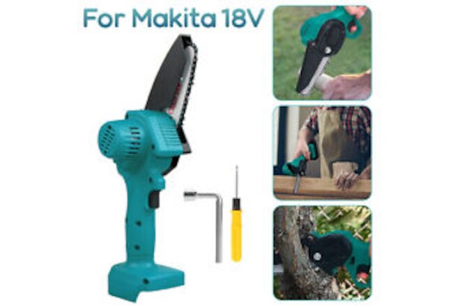 For Makita 18V Battery Cordless Mini Chainsaw Electric Chain Saw Wood Cutter ⭐