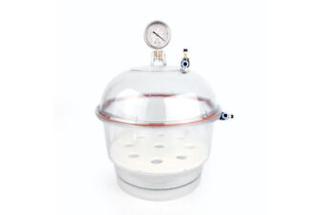 Vacuum Desiccator Jar Polycarbonate Plastic Vacuum Dryer Laboratory Dessicator