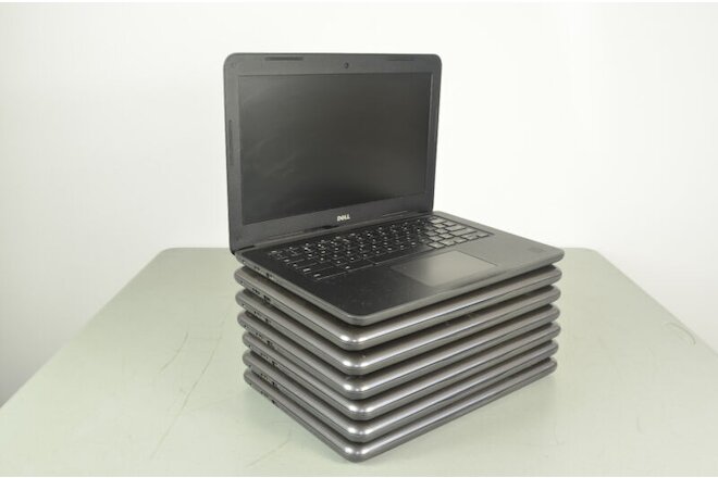 Lot of 7 - Dell 3380 Cel 3855U 1.6ghz 4GB 16GB eMMC 13.3" Chrome OS Chromebooks