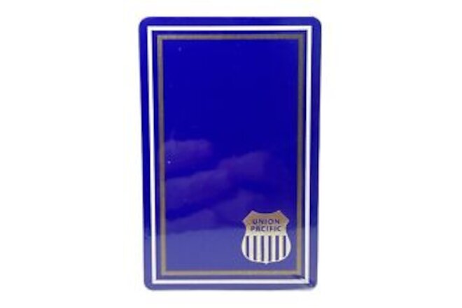 Union Pacific Blue Deck Playing Cards Sealed Railroad Train Gold Lid Box