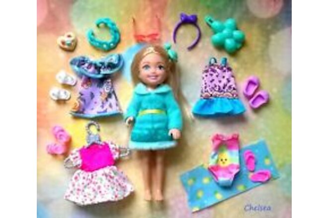 💐 Barbie Chelsea or Kelly doll clothes,shoes, with accessories #A🐢