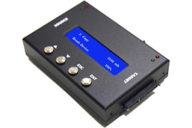 SATA 3.5" & 2.5" Hard Drive Duplicator - Compact HDD Clone & SSD Storage Card Co