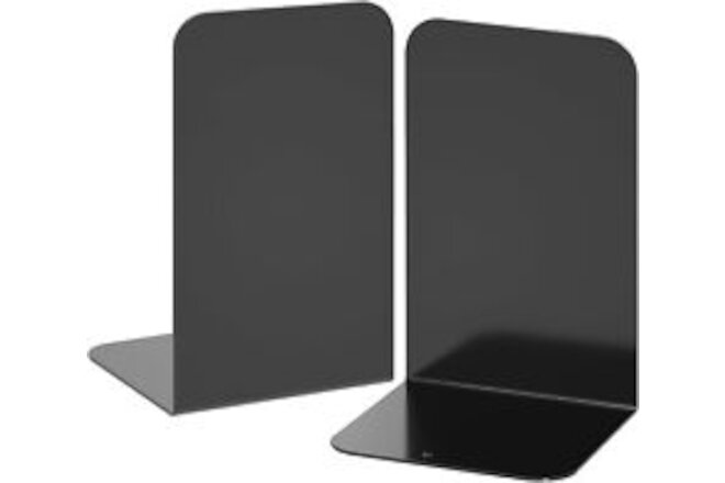 VFINE Bookends 1 Pair, Bookends for Shelves, Metal Black Book Ends for Shelves,
