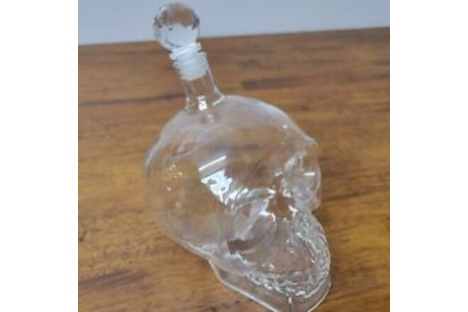 Crystal Head Vodka Decanter Glass Skull Barware Dan Aykroyd Design New