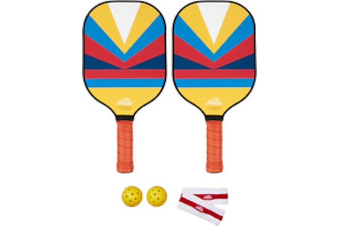 Pickleball Co - Pickleball Paddle Set of 2 | Double Pack | Lightweight Carbon Fi
