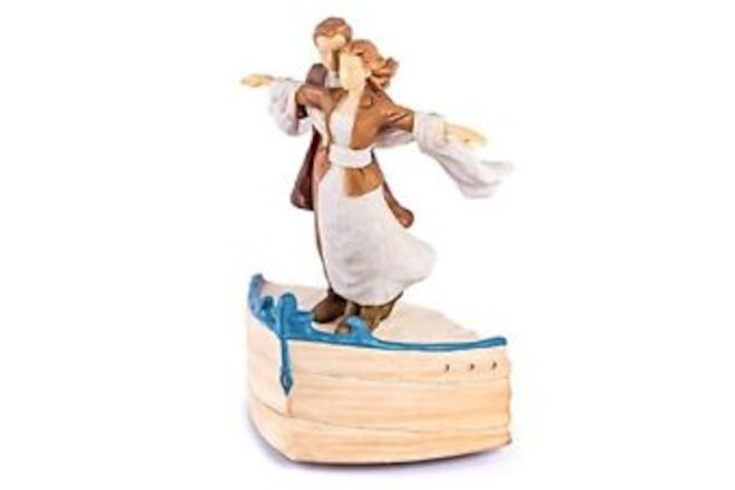 Couple Figurie Music Box Gift, Sculpted Hand-Painted Figure Musical Box,