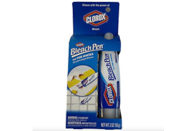 Clorox Bleach Pen Gel for Whites 2oz/56g Dual Tipped New SEALED in Box