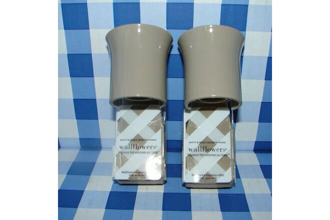 Bath & Body Works Wallflowers  TAUPE FLARE Diffuser  Plug In Set of 2