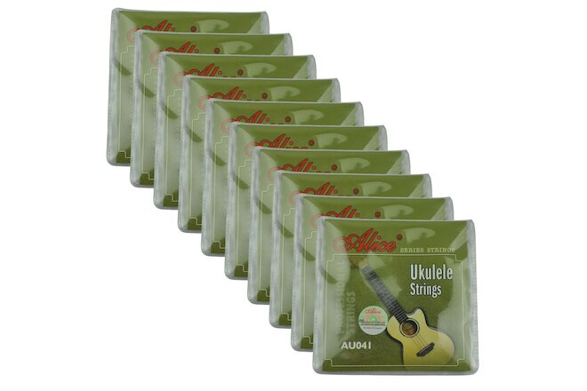 10Sets Alice Ukulele Strings Clear Nylon 4 Strings Set  AECG AU041
