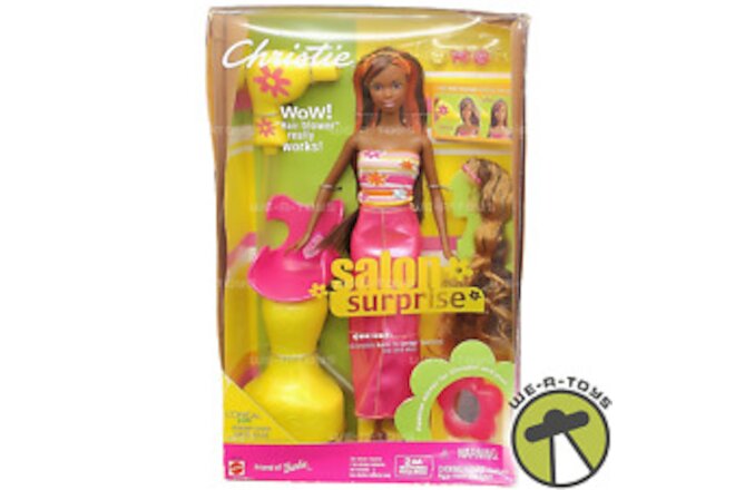 Barbie Salon Surprise Christie African American Doll 2001 Mattel #54216 NRFB