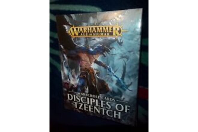 Warhammer Age Of Sigmar Disciples Of Tzeentch Warscroll Cards NEW