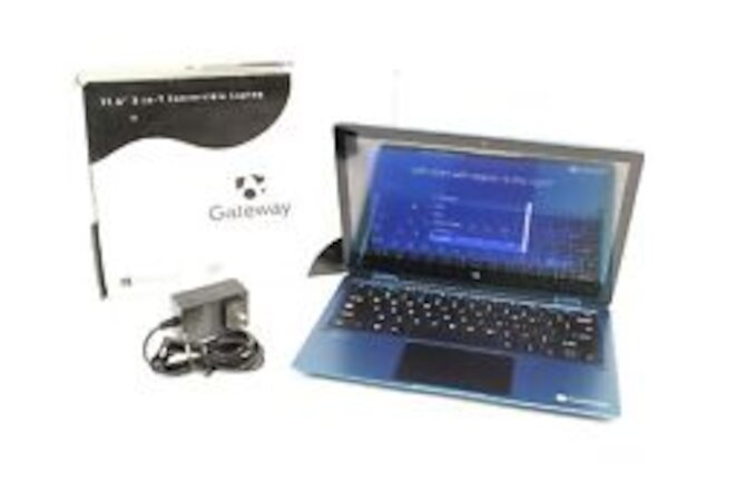 Gateway 2-In-1 Touch 11.6" Laptop Intel N3350 4GB RAM 64GB SSD GWTC116-1BL