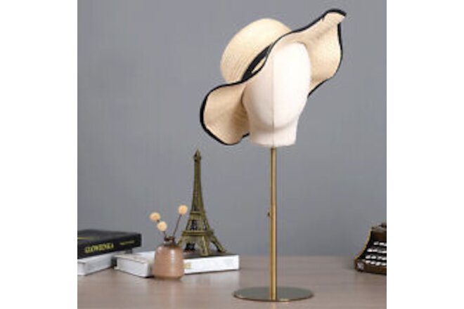 Adjustable Hat Display Mannequin Head Wig Manikin Cap Toupee Display Stand Rack