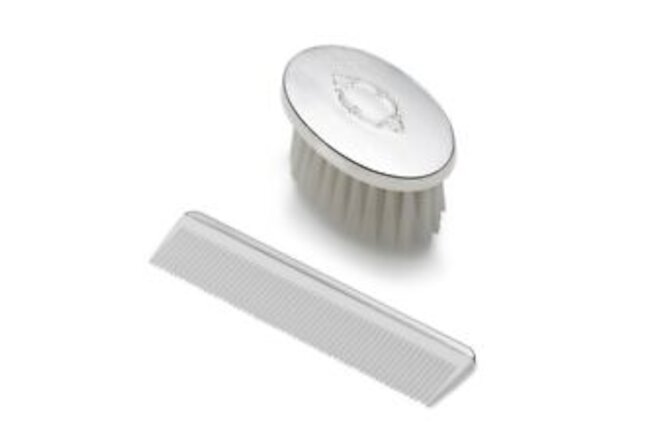 Boys Oval Shield Brush & Comb Set by Empire, Factory Brand New, #2197 Sterling