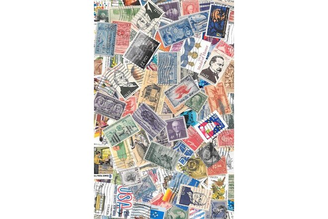 T&G  STAMPS - USED US POSTAGE STAMPS 65+ IN GLASSINES - BUY 2 GET 1 FREE
