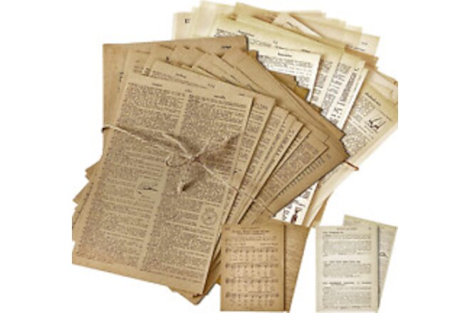 114 Pieces/ 2 Sets Junk Journal Pages Vintage Ephemera Pack Craft Paper for Albu