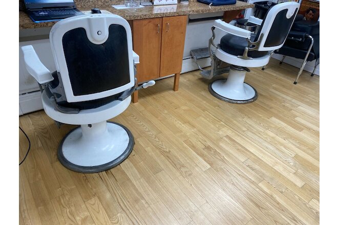 Koken Antique Barber Chairs x2 1910 EXTREMELY RARE!!! $2,500 or Best Offer!!