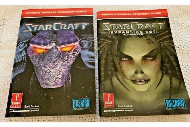 StarCraft STAR CRAFT Primas Official Strategy Guides Expansion Set Brood War PC