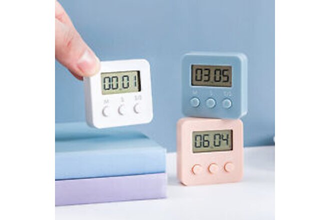 Timer Smooth Surface Quick-set Buttons Digits Loud Magnetic Alarm Clock Abs