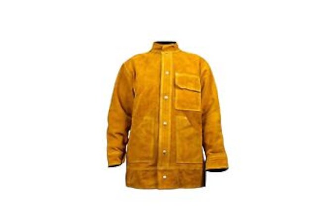 Leather Welding Jacket, Leather Welding Clothes, Welding Jacket Cowhide Leath...