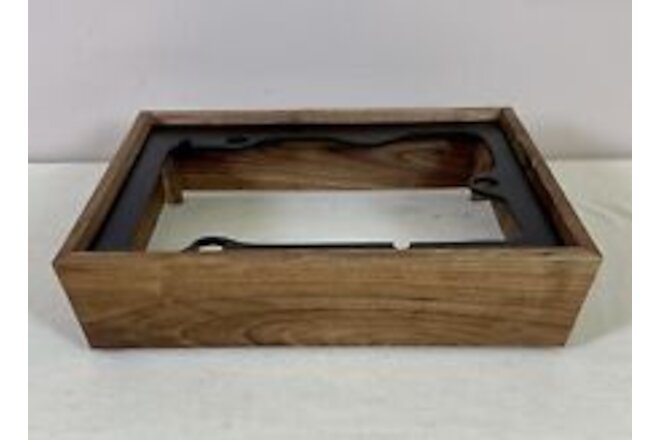 Dual 1215 1216 1218 Custom Handcrafted Solid Fruitwood Turntable Base.