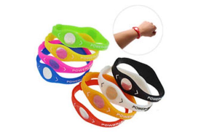 Power Balance Energy Health Bracelet for Sport Wristbands Ion Silicone Band G-H5