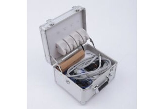 Portable Dental Mobile Delivery Unit Rolling Box Suction 4 HOLES