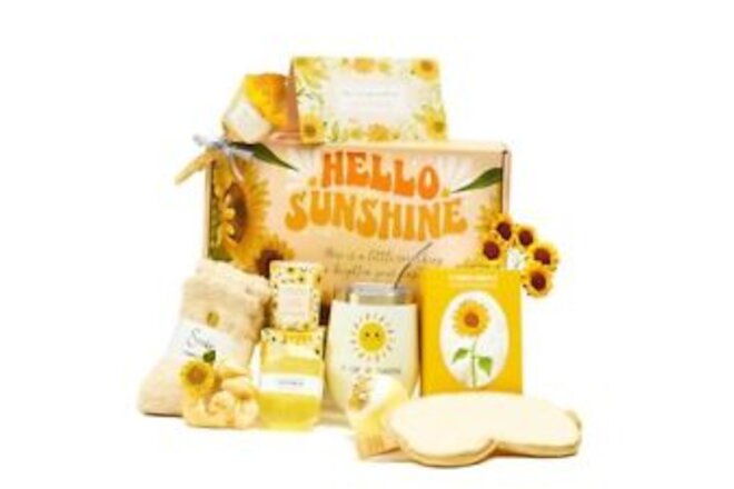 Sunflower Gifts for Women, Sending Sunshine Gift Basket, Get Well Soon Gifts