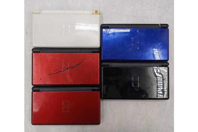 Assorted Nintendo DS Lites USA/JPN USG-001 Lot of 5