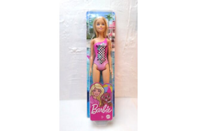 Barbie Beach Doll - Tropical Checkers - NIB!  Mattel - Fast Free Ship!!!