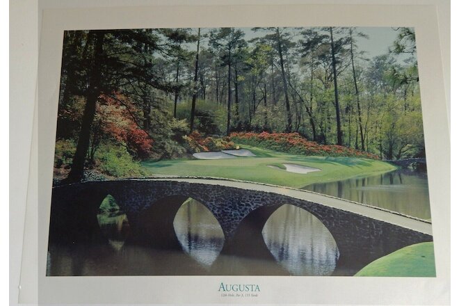 Famous Golf Course Prints & Photos-Augusta 12th Hole and Pebble Beach 7th hole.