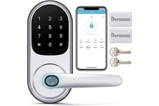 Dermum Smart Lock Fingerprint Door Lock Keyless Entry Door Lock Keyless Do