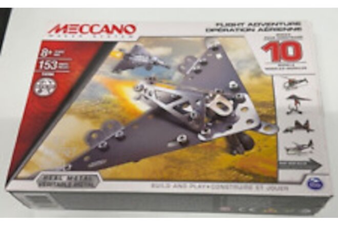 Meccano Maker System Flight Adventure Metal Construction 10 New