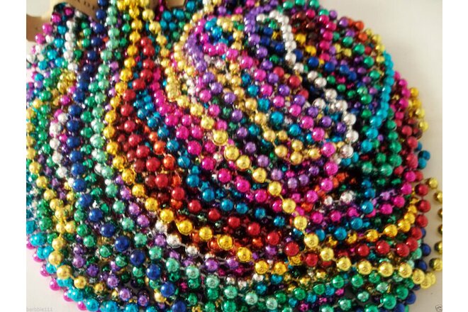 400 Multi Color Mardi Gras Beads Necklaces Party Favors Big Lot Free Shipping