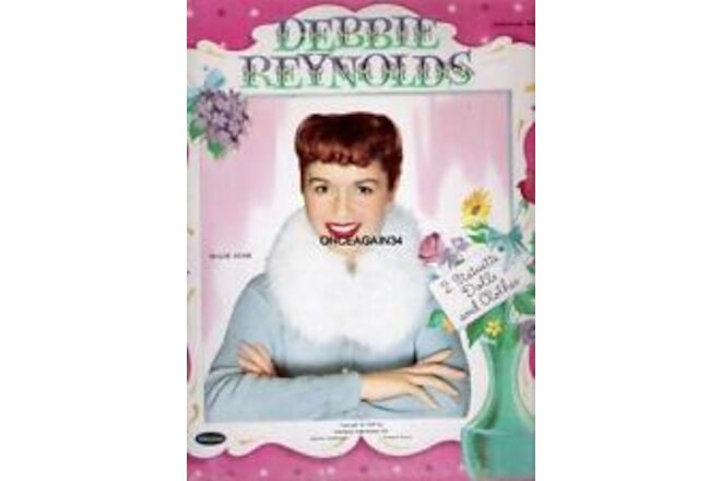 VINTAGE UNCUT 1957 DEBBIE REYNOLDS PAPER DOLLS~#1 REPRODUCTION~FABULOUS SET