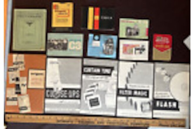 Lot of 13 Vintage Paper Ephemera Photography Brochures, Sears, Kodak, Argus