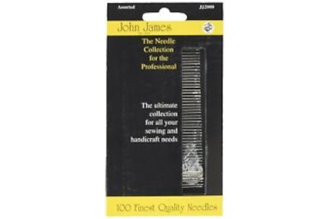 John James Professional Needle Collection, Assorted 100/Pkg,Silver