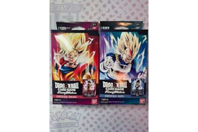 Dragon Ball Super Card TCG Fusion World Starter Deck FS02 VEGETA FS01 SON GOKU