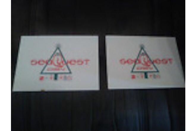 2 Seaquest DSV Holiday Cards from Cast and Crew Jonthan Brandis Peter DeLuise