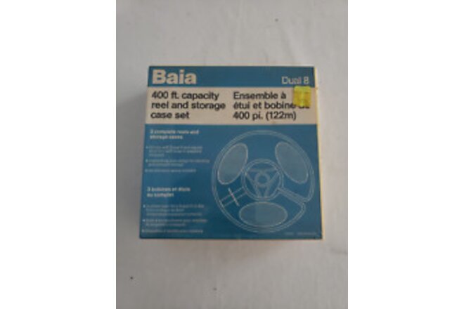Baia dual 8 400ft. Capacity reel and storage case set pack of 3 SEALED NEW