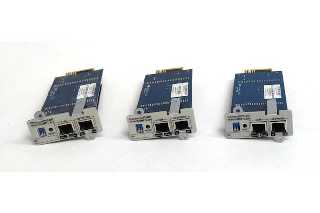 Lot of 3 Eaton 116750222-001 Power Ware Connect UPS-BD Web/SNMP Cards